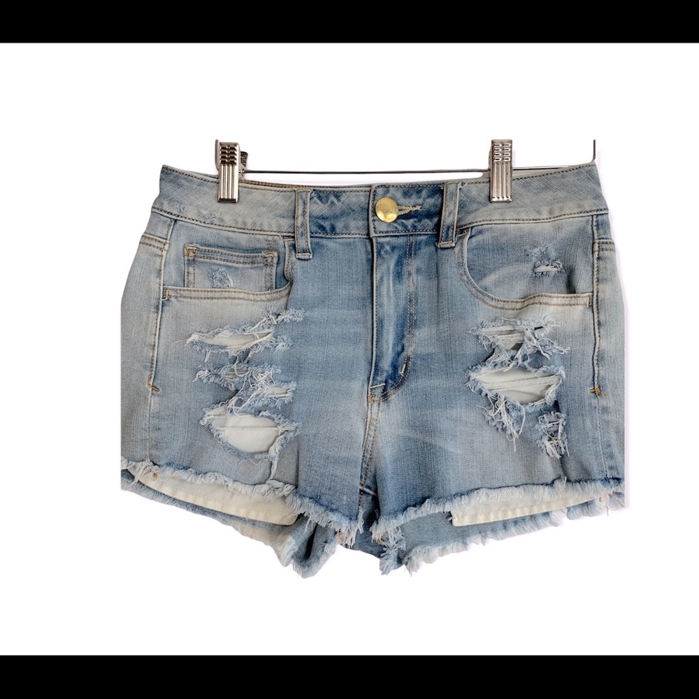 American Eagle Outfitters Distressed Shorts Sz 6 - Picture 3 of 7